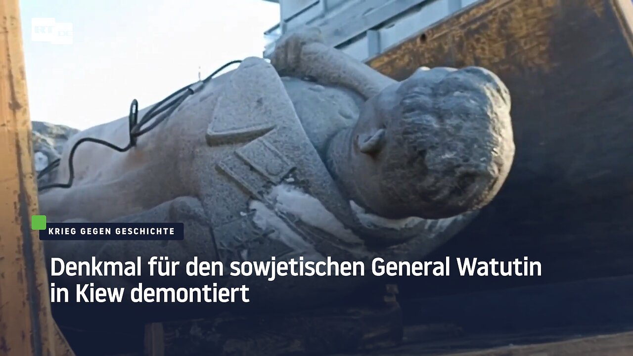 Denkmal für den sowjetischen General Watutin in Kiew demontiert