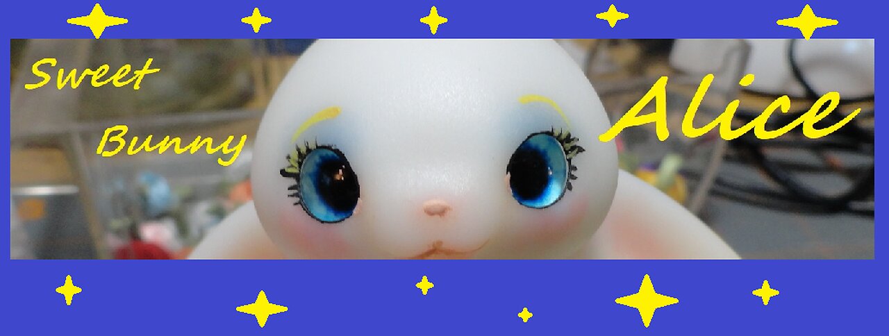 Alice Bunny art doll