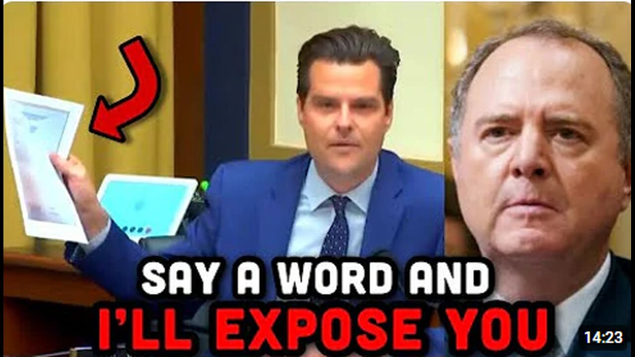 Entire Congress ERUPTS As Matt Gaetz HUMILIATES Adam Schiff To His Face