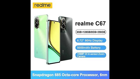 Global Verison Realme C67 Snapdragon 685 6.72'' 90Hz [Ali Express]