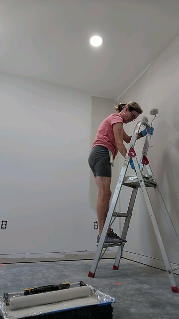 painting day, master bedroom