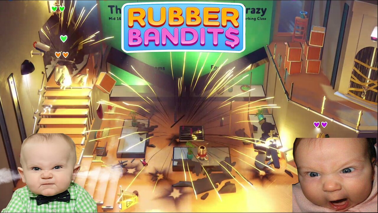 Idiots play *RUBBER BANDITS*