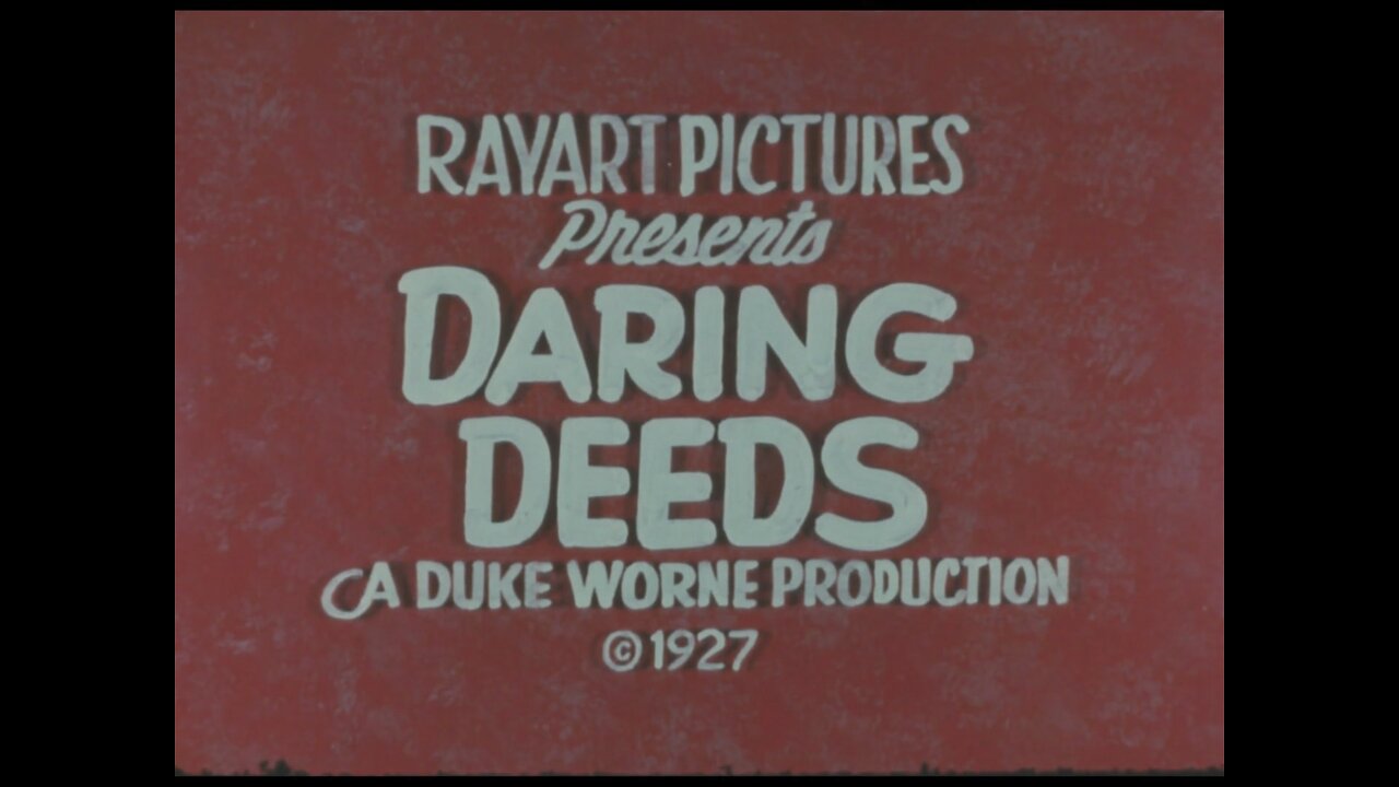 Daring Deeds, Airplane Racing (1927 Original Black & White Film)