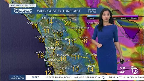 ABC 10News Pinpoint Weather for Sat. Feb. 4, 2023
