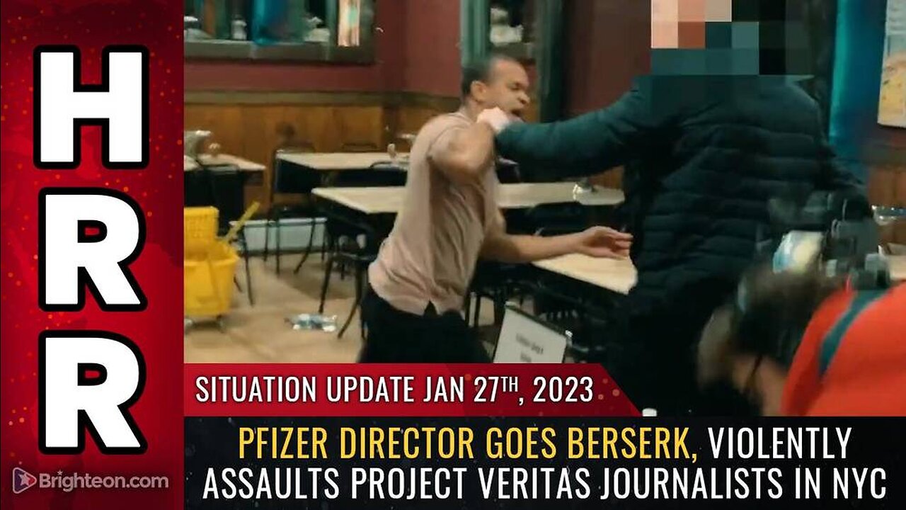 Pfizer director goes BERSERK, violently assaults Project Veritas journalists in NYC