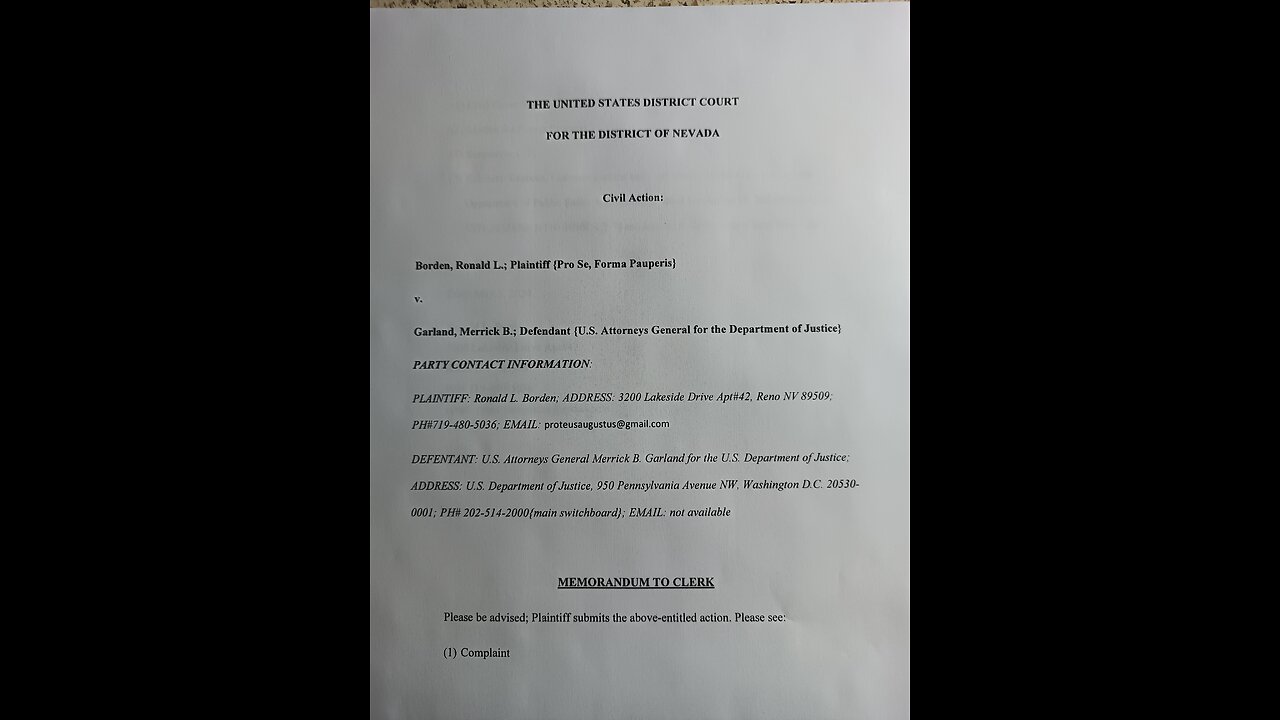 My Conviction; Borden v Garland