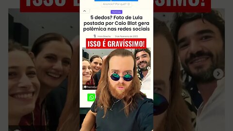 POLÊMICA FOTO DE LULA COM 5 DEDOS SERÁ VERDADE ISSO BRASIL?#shorts