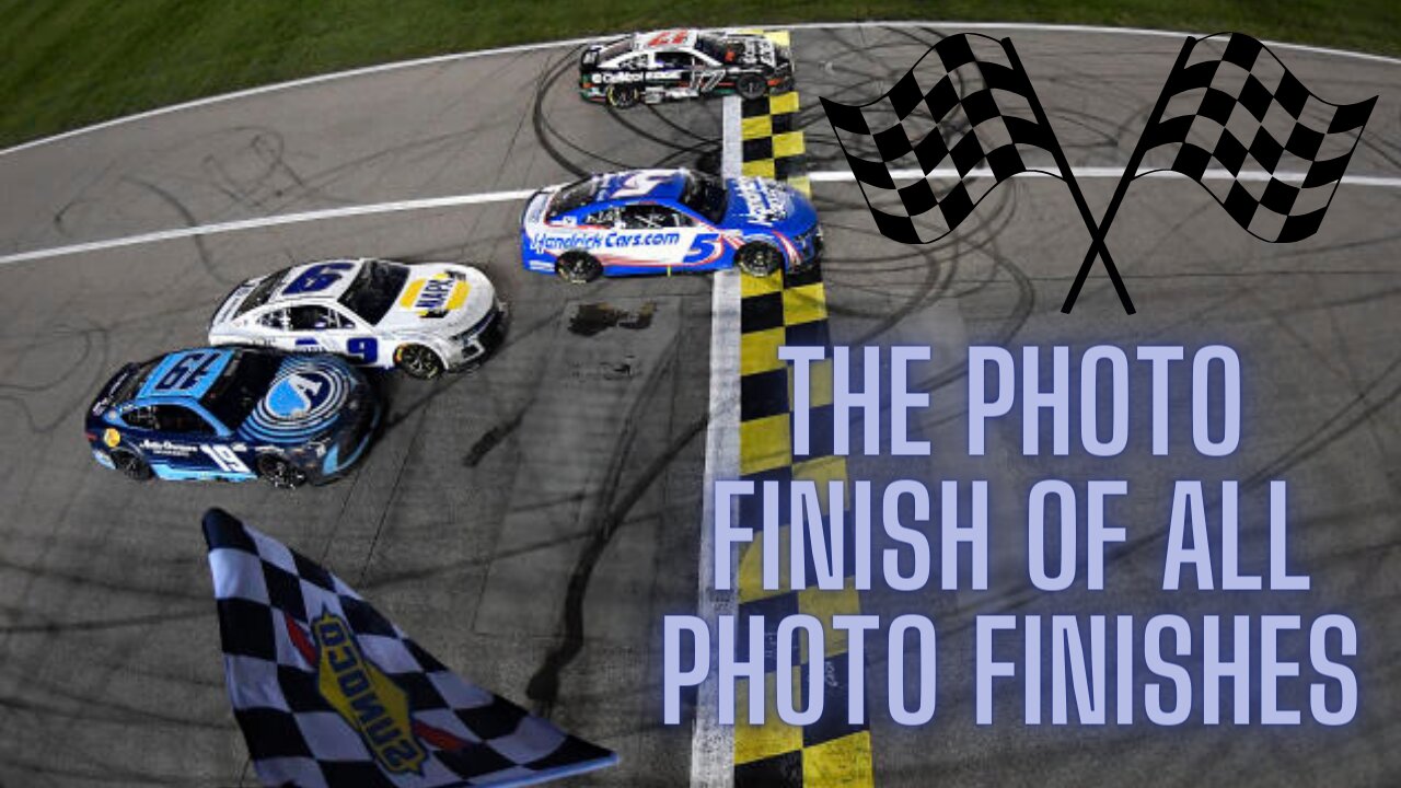 The photo finish of all photo finishes at Kansas Speedway!