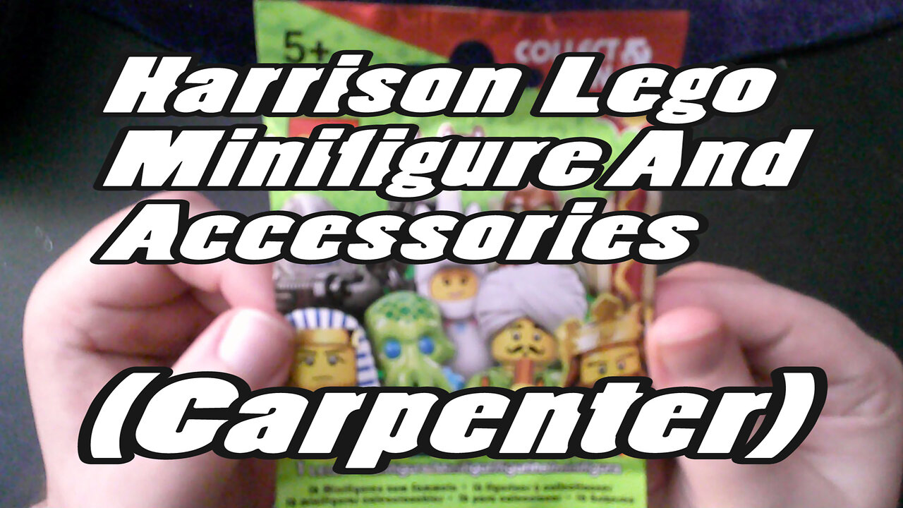 Harrison Lego Minifigure And Accessories (Carpenter)