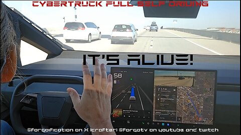 Cybertruck Full Self Driving is HERE!