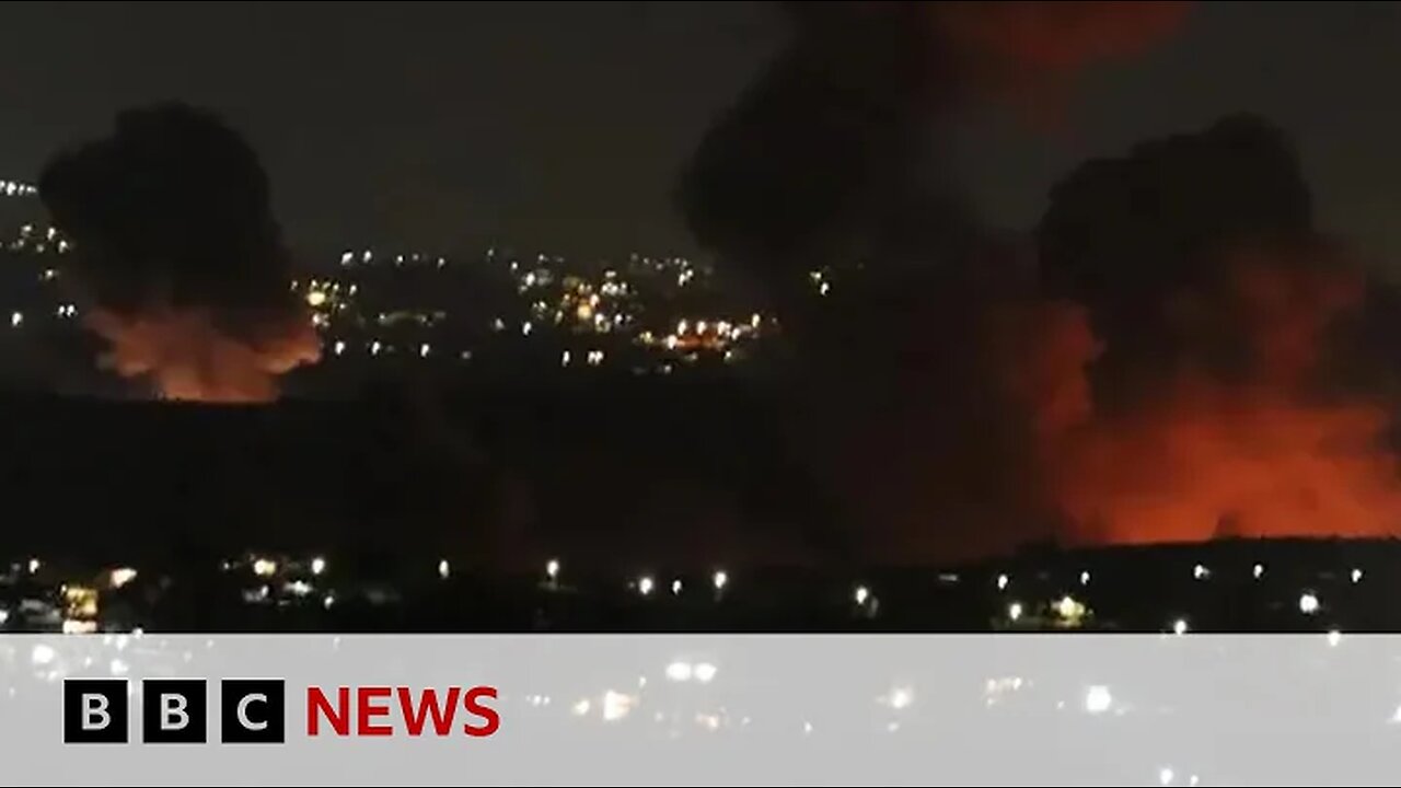 Dozens of rockets fired into Israel from Lebanon, IDF says / BBC News