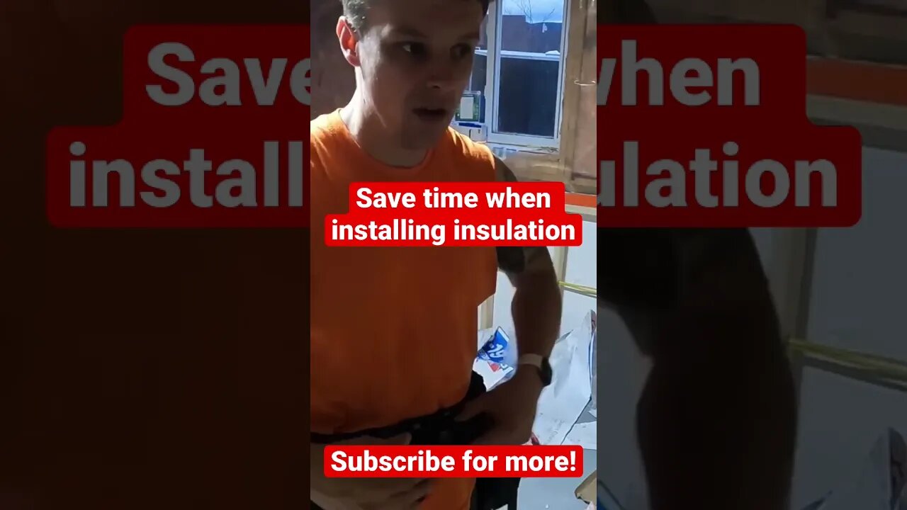 Save time on insulation Cuts