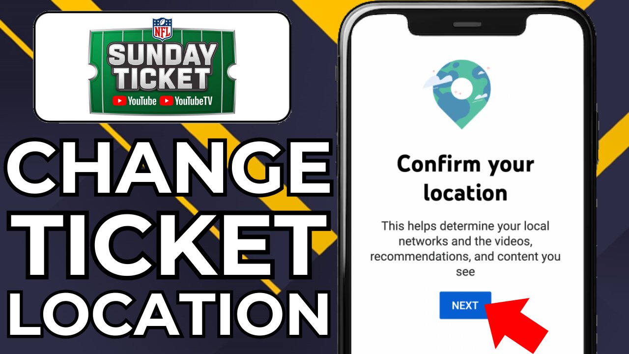 HOW TO CHANGE NFL SUNDAY TICKET LOCATION