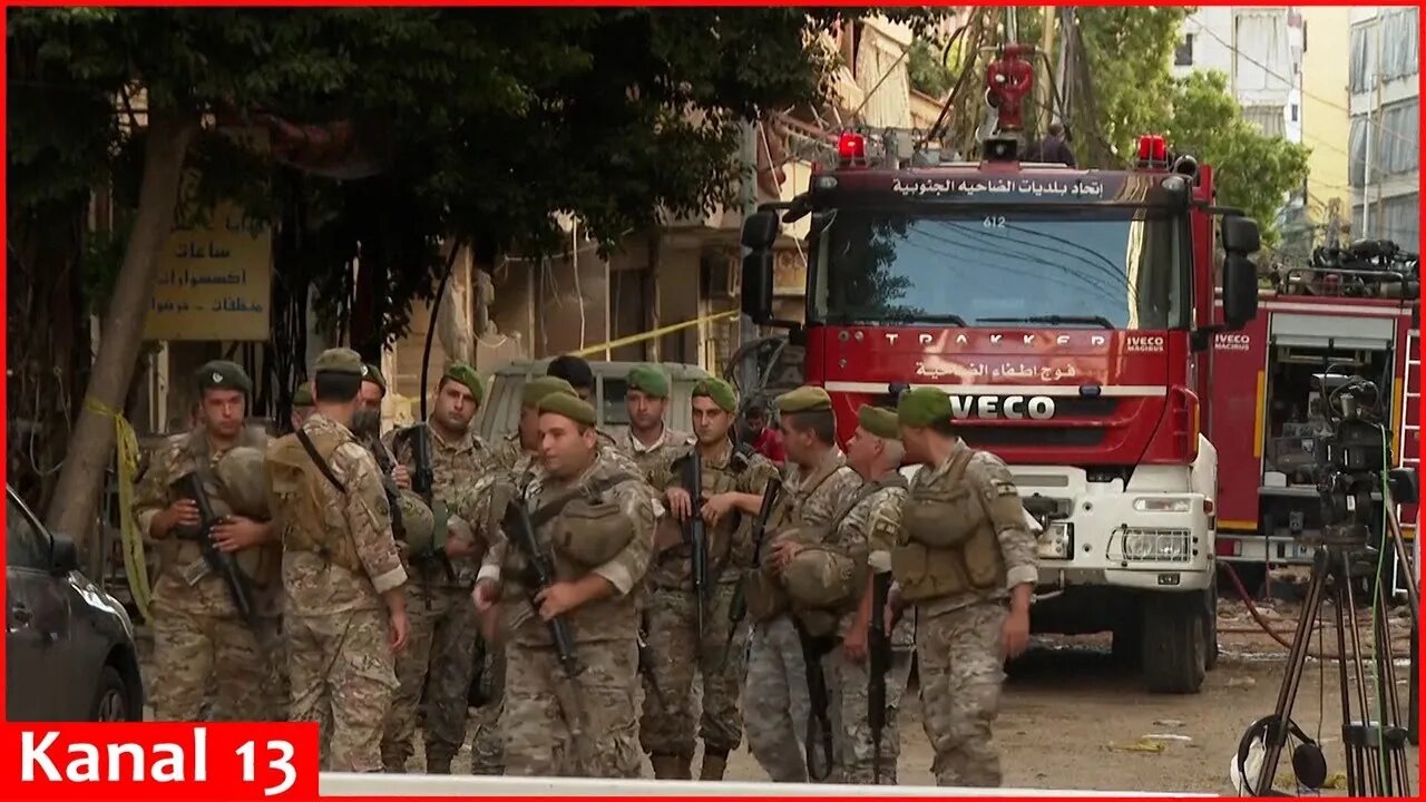 Morning scene in Beirut after Israeli strike kills Hezbollah commanders