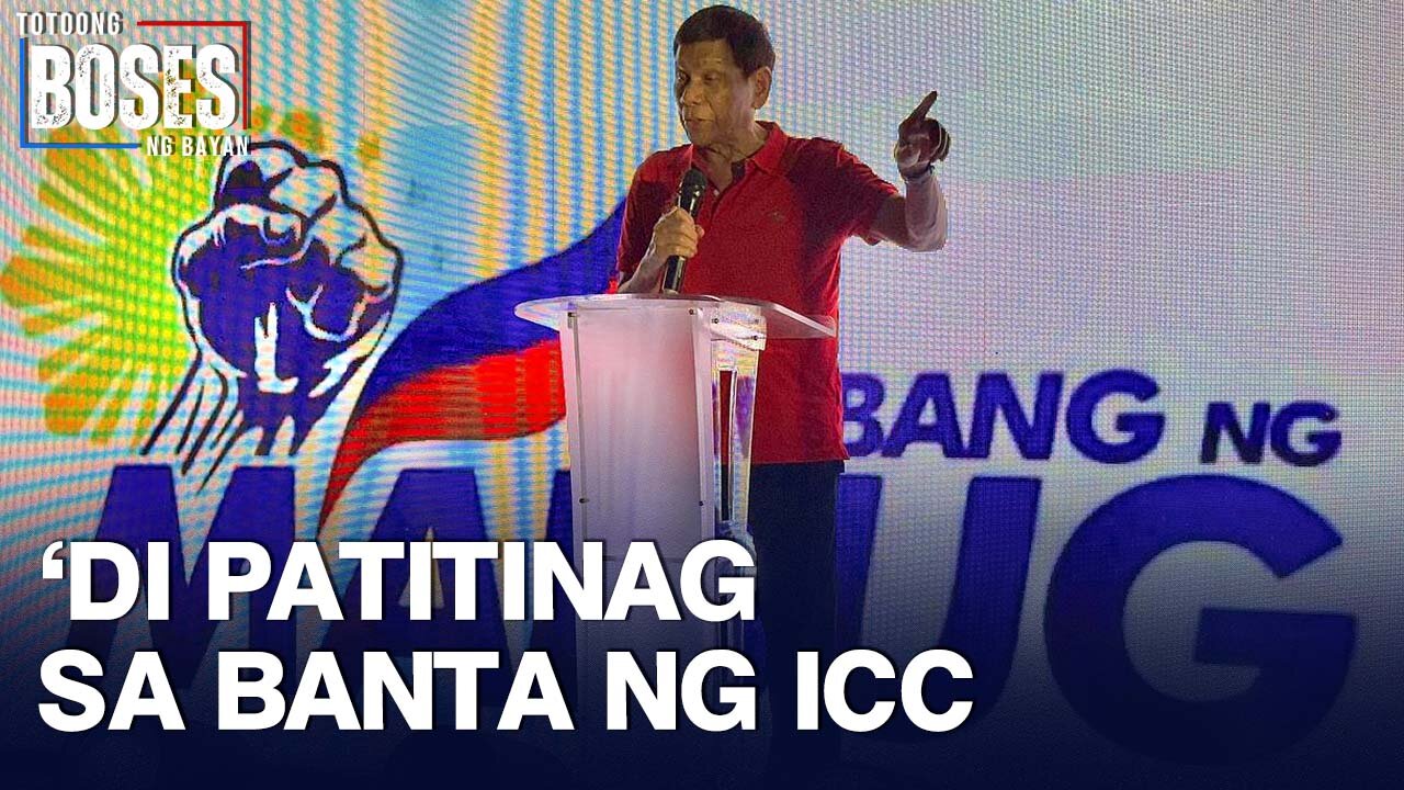 FPRRD, nanindigang 'di patitinag sa banta ng ICC na warrant of arrest