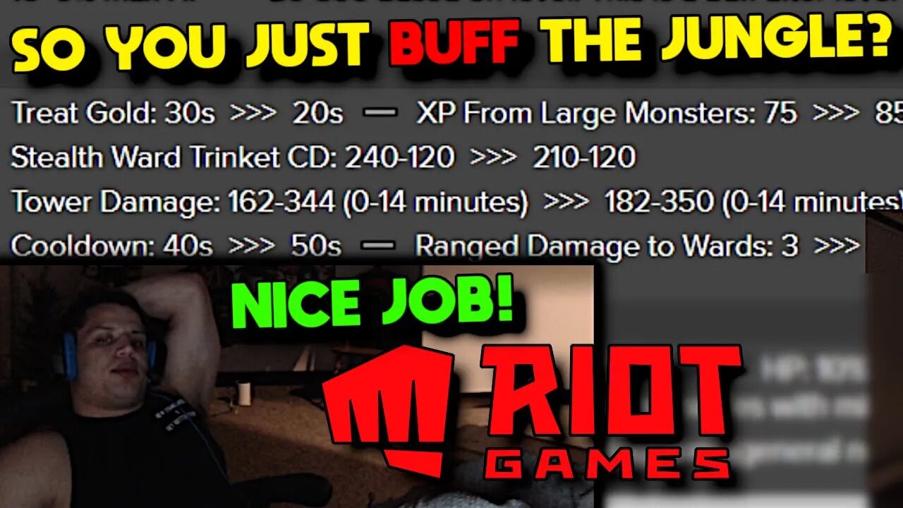 Tyler1 Reacts to Riot's Stupid Jungle Changes