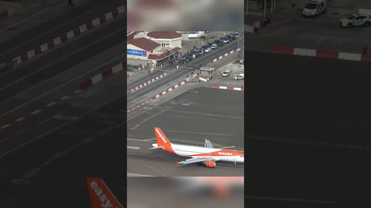 Road on Runway; Plane Crosses Road