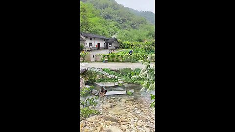 peaceful village life