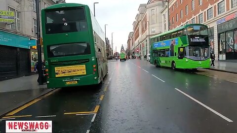 Old Film Clip - A cycle around Leeds city center