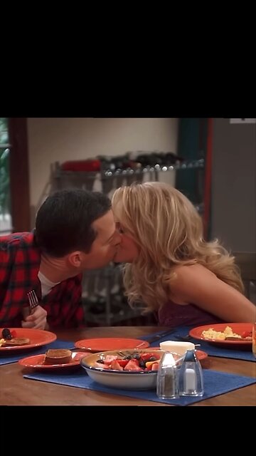 Two And A Half Men Charlie Interrupts Breakfast