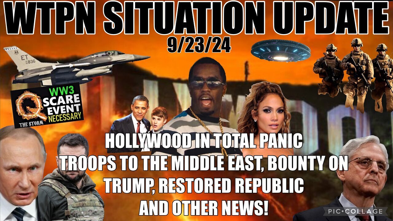 Situation Update 9/23/24 - Scare Event Incoming! Bounty on Trump Restored Republic!