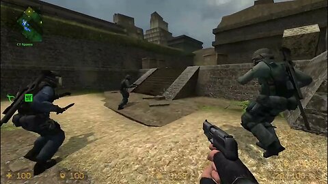 Counter Strike Source Aztec Bots #10 Only Assault Rifles