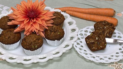 Morning Glory Muffins | Whole Wheat or AP Flour