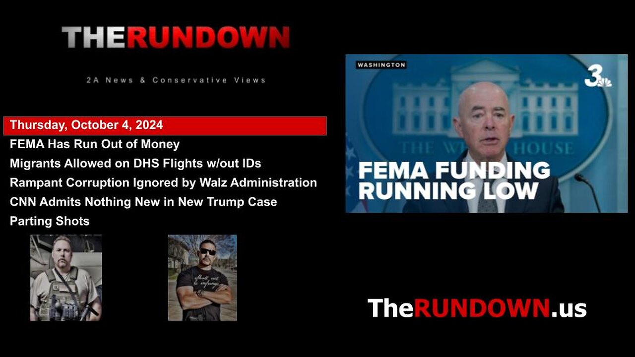 #800 - After Spending $1.4 Bil on Illegal Migrants, FEMA is Running Out of Money for Disaster Relief