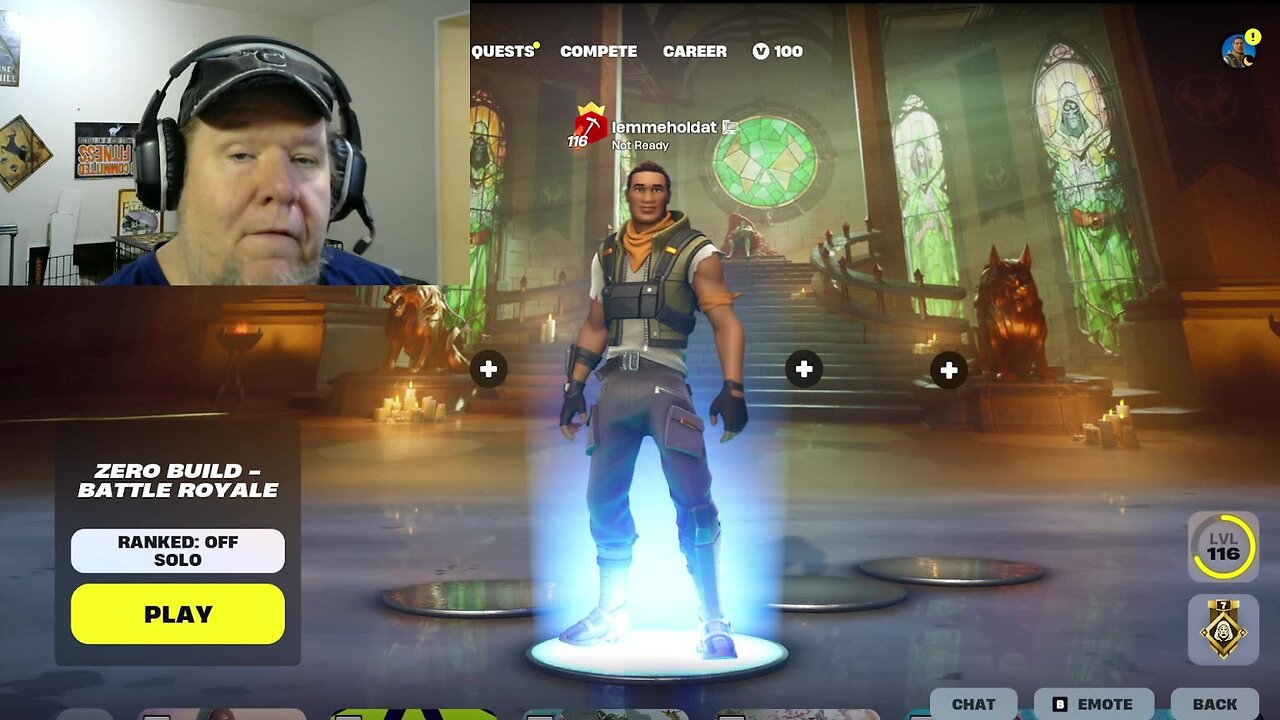 Boomer struggles through Fortnite