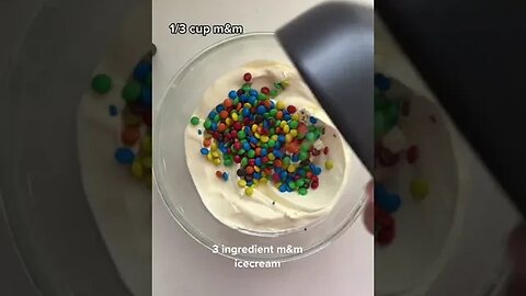 3 Ingredient M&Ms Ice Cream tiktok siennasweets