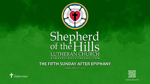 2023-02-05: THE FIFTH SUNDAY AFTER EPIPHANY