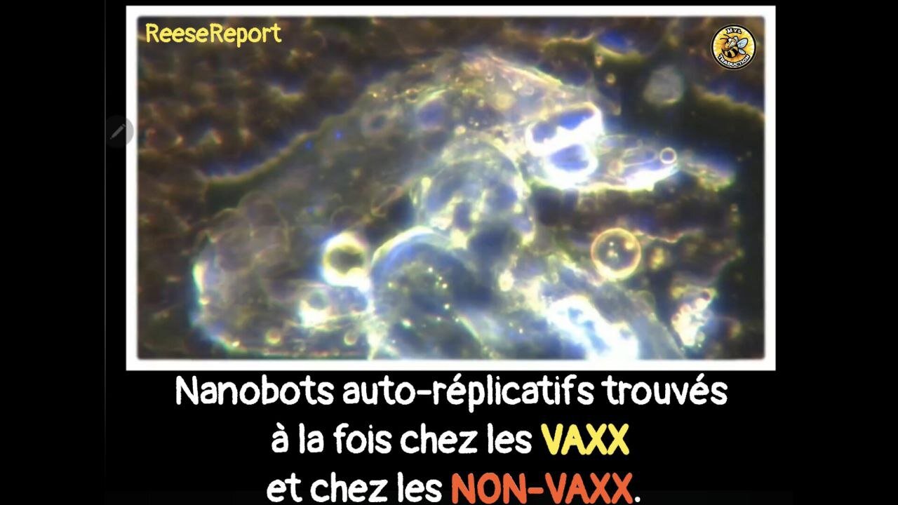 Nanobots auto-réplicatifs trouvés à la fois chez les Vacciner et chez les Non-Vacciner.