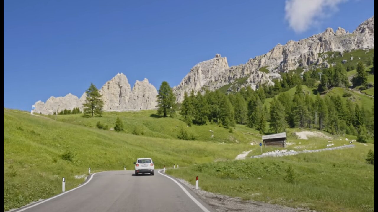 Dolomites Scenic Drive 4K