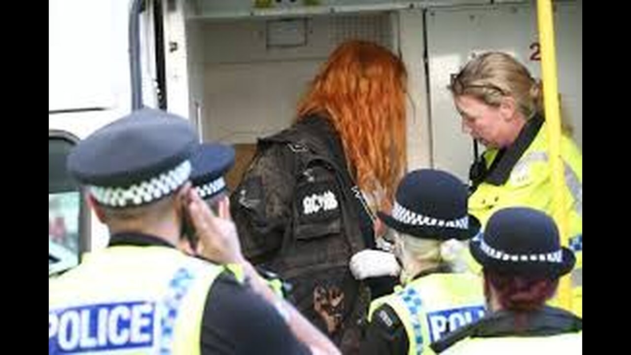 English Woman ARRESTED For Shouting At Police Officer