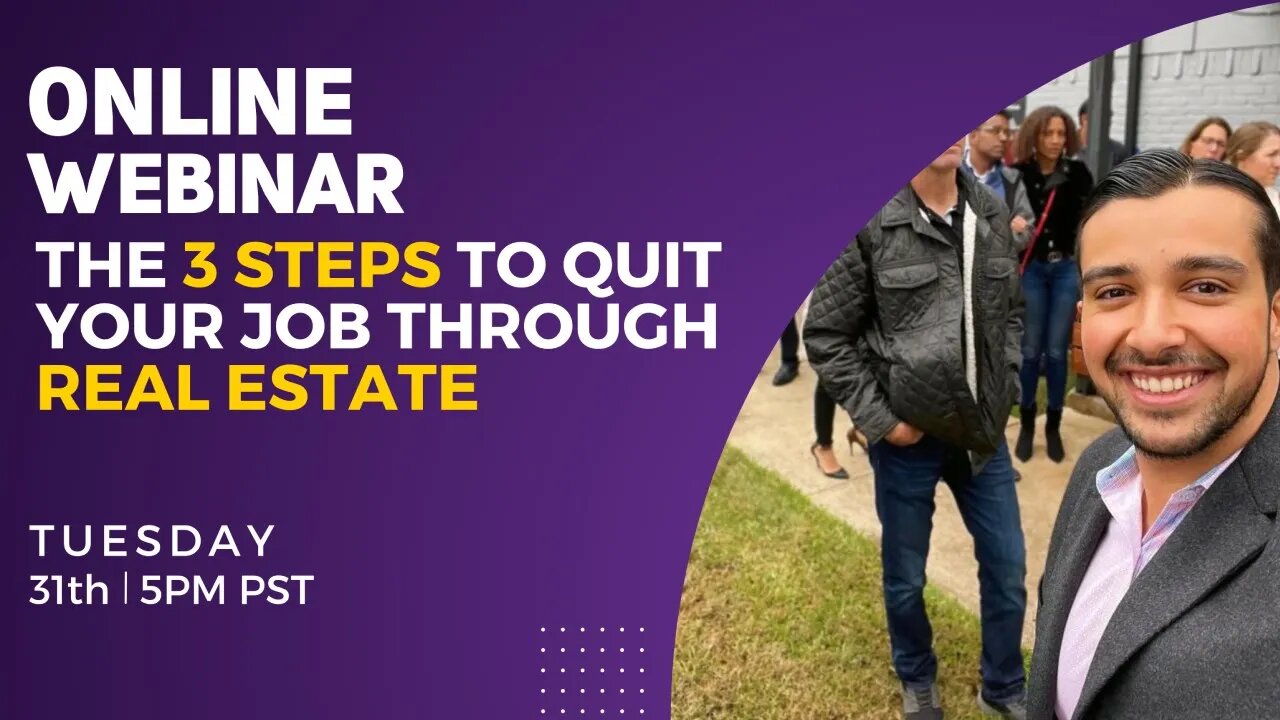 The 3 Steps to Quit Your Job Through Real Estate