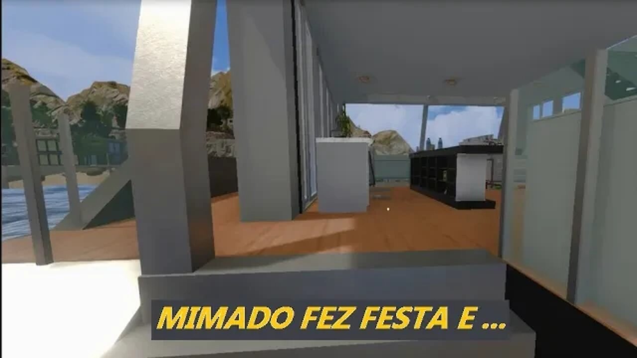 MIMADINHO FEZ FESTA, SE PAI VAI VOLTAR DE VIAGEM E ....