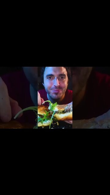 ASMR ROAST LAMB BURGER * mukbang no talking 먹방 *