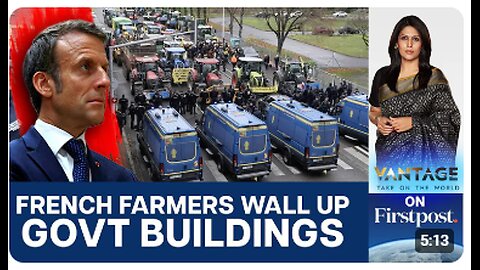 French Farmers Erect Concrete Walls & Dump Manure Outside Govt Offices