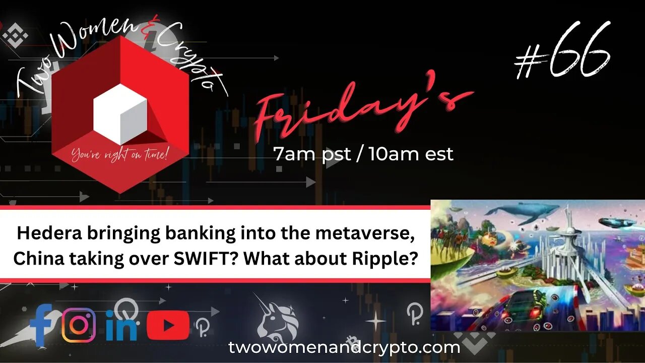 Episode #66: Hedera bringing banking into the metaverse, China taking over SWIFT? What about Ripple?