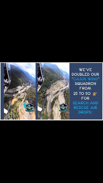 United Cajun Navy doubled our Squadron from 25 to 50 🚁 doing SAR & Air Drops!
