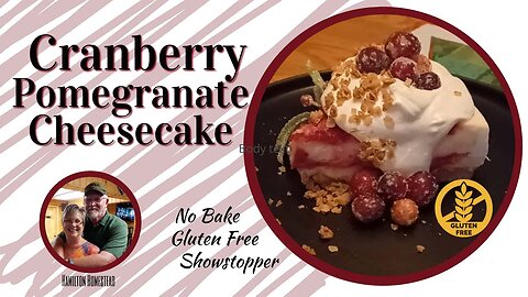 Cranberry Pomegranate Cheesecake: Easy, No-Bake, Gluten-Free Holiday Dessert!