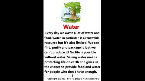 The water
