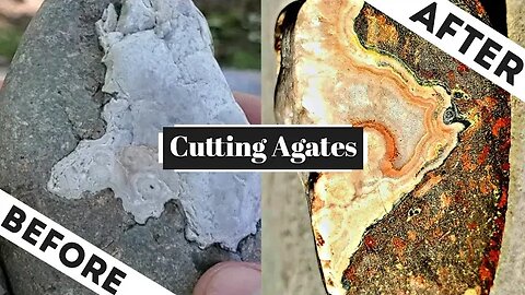 Cutting Lake Superior Agates and Host Rock | Lapidary