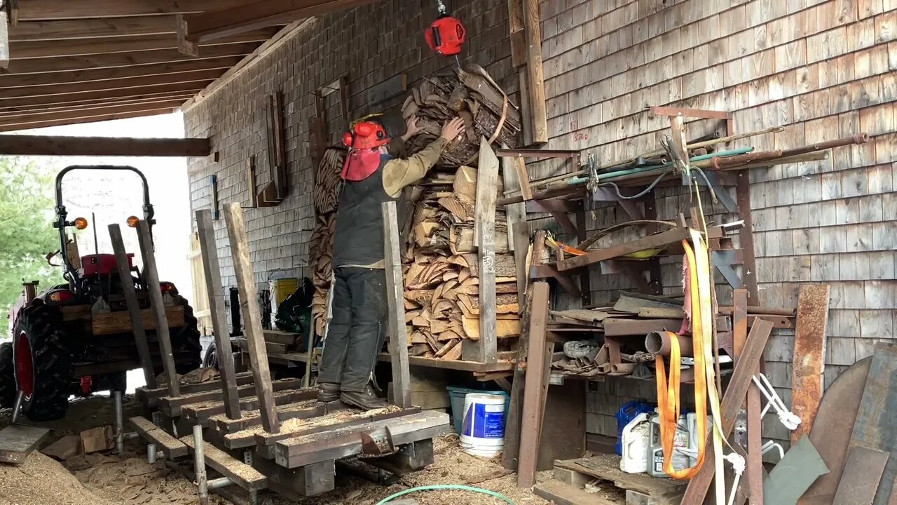 Slab wood firewood-C