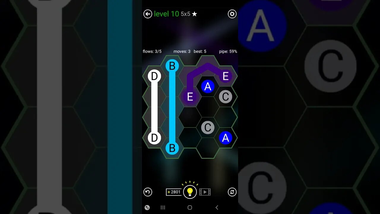 flow free Hexes: easy level 11