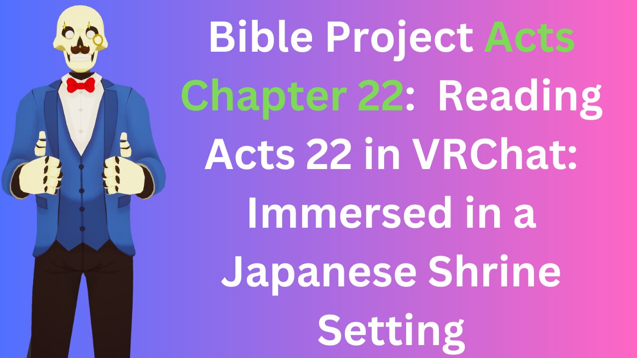 Reading Acts 22 in VRChat: Immersed in a Japanese Shrine Setting