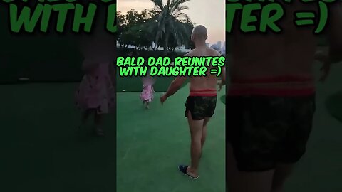 Bald Dad Reunites With Lost Daughter😀 #shorts