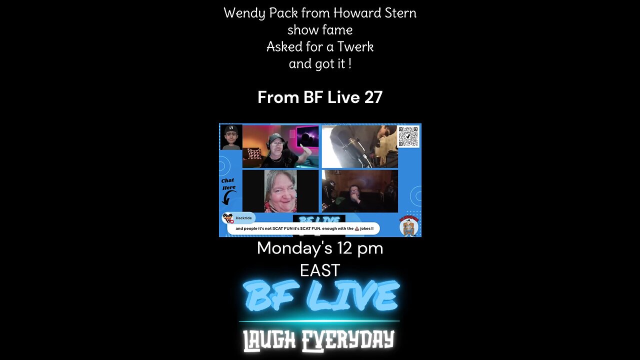 BF Live Streamshow 162 Friday, 10/4/24 12 pm - 3 pm ..ish EAST