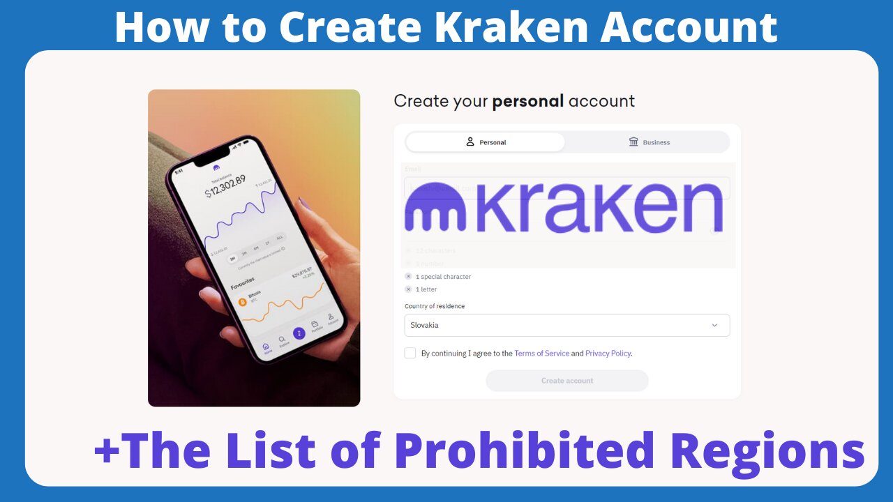 How to Create Kraken Account (+ List of Prohibited Regions)