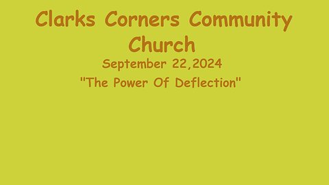 09/22/2024 The Power Of Deflection